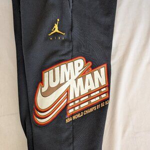 Nike Air Jordan Jumpman Black Pants Sweatpant DC9608-673 NBA World Champs Small